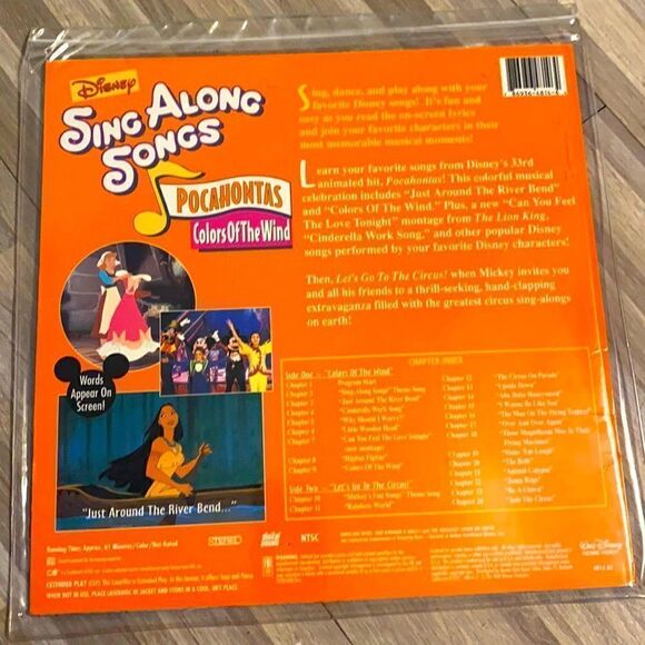 Disney sing-along songs Pocahontas display music - Picture 2 of 7